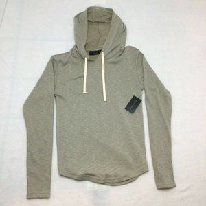 No boundaries Men's light weight hoodie sweatshirt grey/tan XS 33-32
